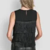 Sleeveless Fringe Blouse