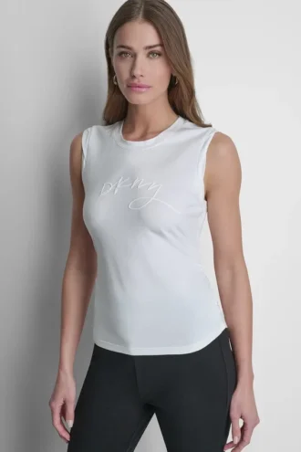 Sleeveless Logo Top
