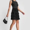 Sleeveless Shift Dress with Tiered Skirt