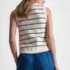 Sleeveless Striped Sweater