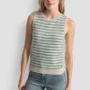 Sleeveless Striped Sweater