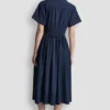 Smocked-Waist Commuter Dress