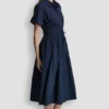 Smocked-Waist Commuter Dress