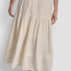 Smocked Waist Maxi Tiered Skirt