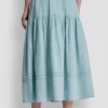 Smocked Waist Maxi Tiered Skirt