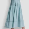 Smocked Waist Maxi Tiered Skirt