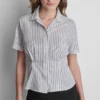 Striped Poplin Blouse