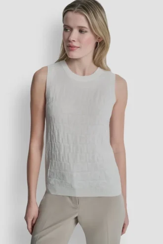 Sweater Tank with All over Logo