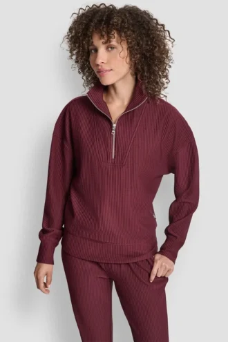 Tech Ottoman Half Zip Mock Neck Pullover