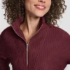 Tech Ottoman Half Zip Mock Neck Pullover