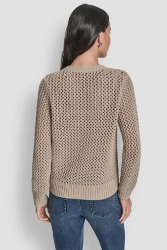 Textured Button Front Sweater Jacket