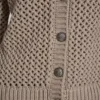 Textured Button Front Sweater Jacket