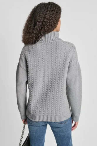 Turtle Neck Bobble Stich Sweater