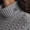 Turtle Neck Bobble Stich Sweater