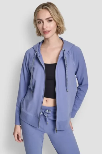 Two-Tone Logo Drawstring Hoodie