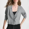 V-Neck Raglan Cardigan with Regal Buttons