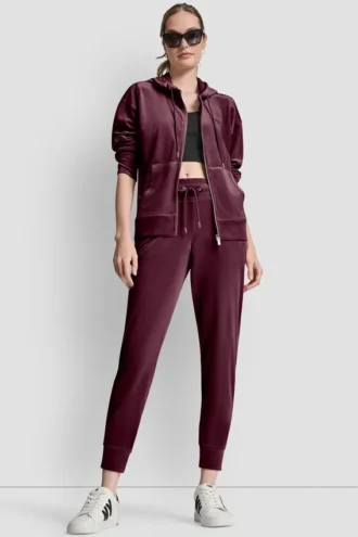 Velour Hd Embroidery Logo Slim Fit Jogger