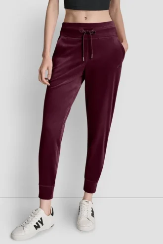 Velour Hd Embroidery Logo Slim Fit Jogger