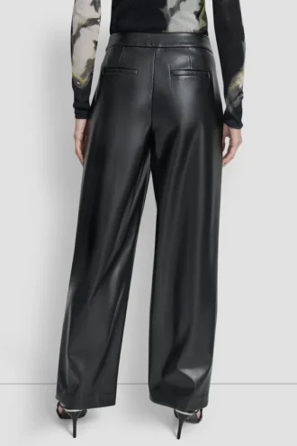 Wide Leg Pleat Front Pant