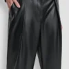 Wide Leg Pleat Front Pant
