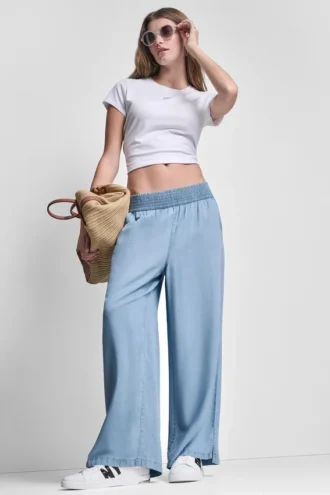 Wide Leg Pull-On Pant